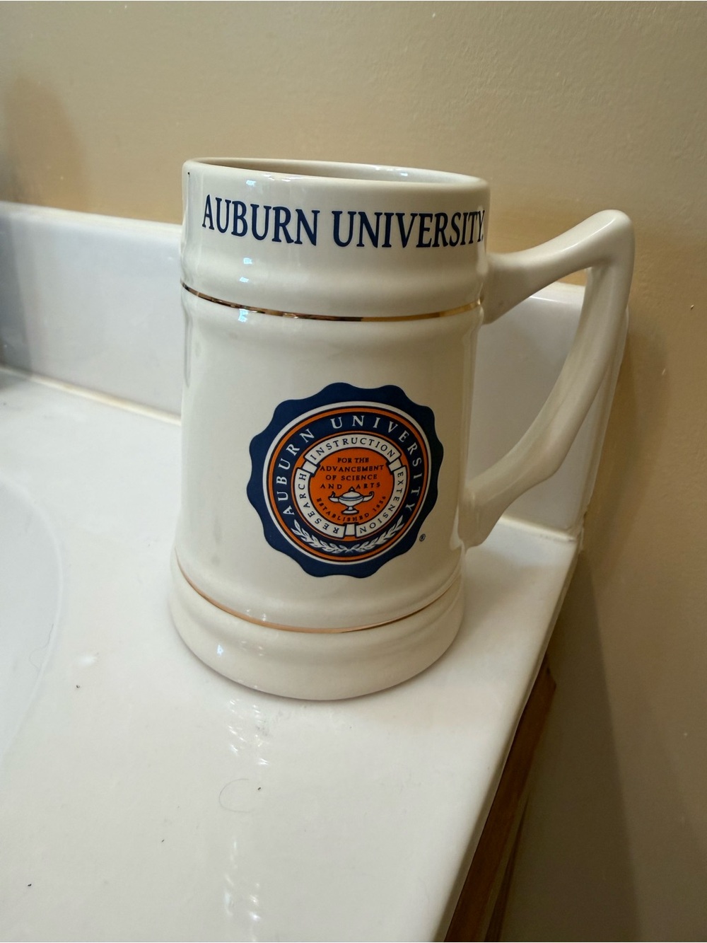Ceramic Stein - Auburn University Seal